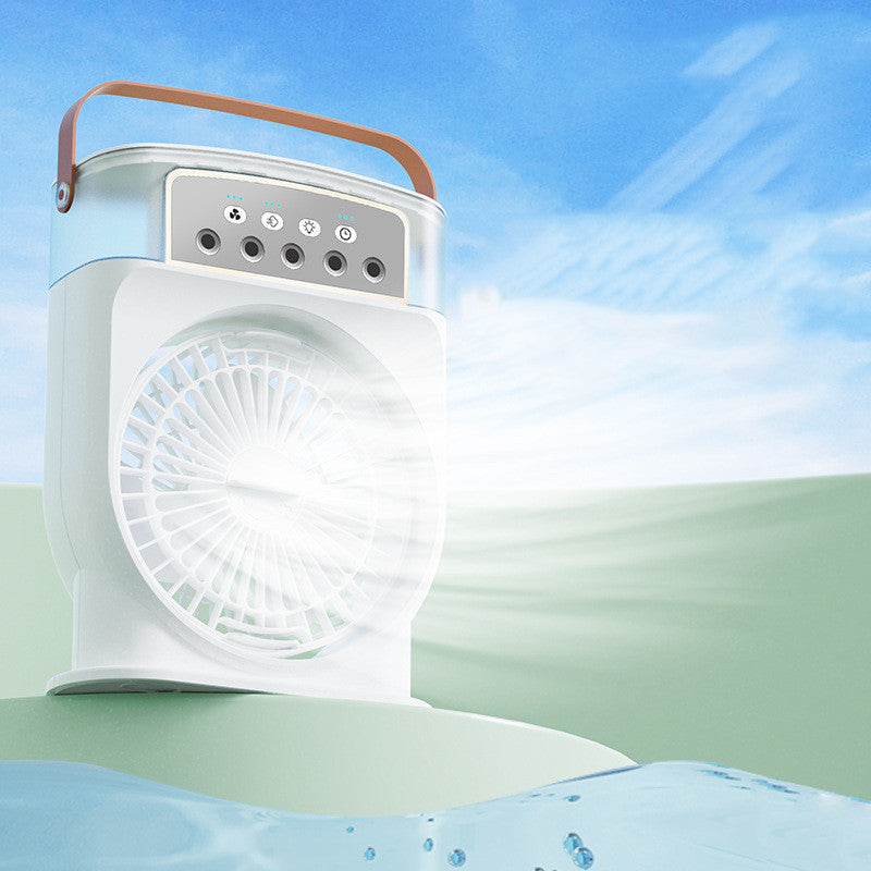 Portable USB Air Cooling Fan Spray Mist Air Cooler and Humidifier