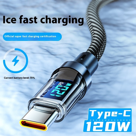 Type c data cable With Digital Display