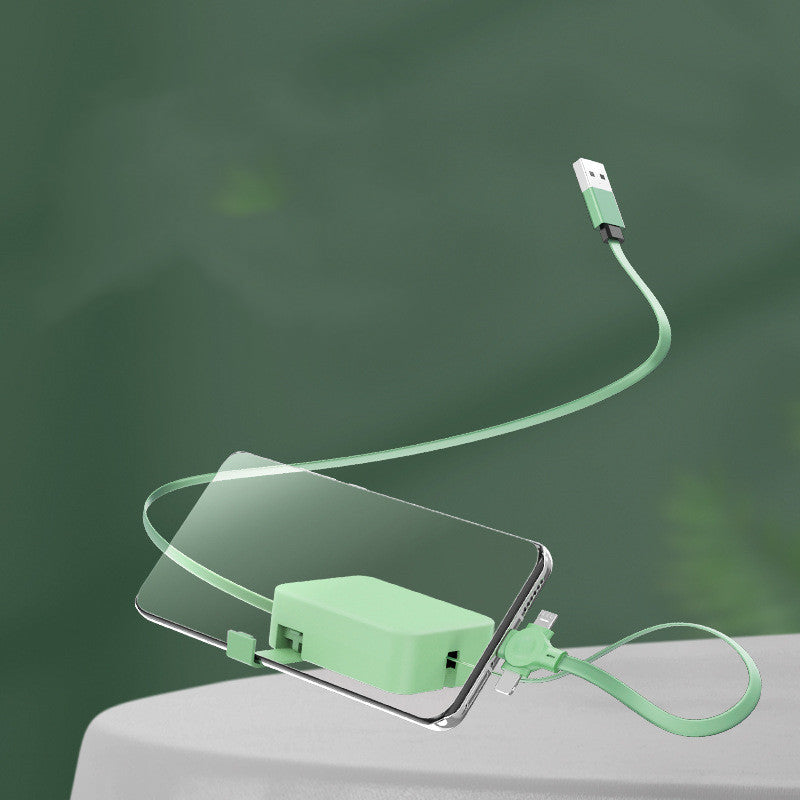 4 In 1 Retractable USB Cable bracket
