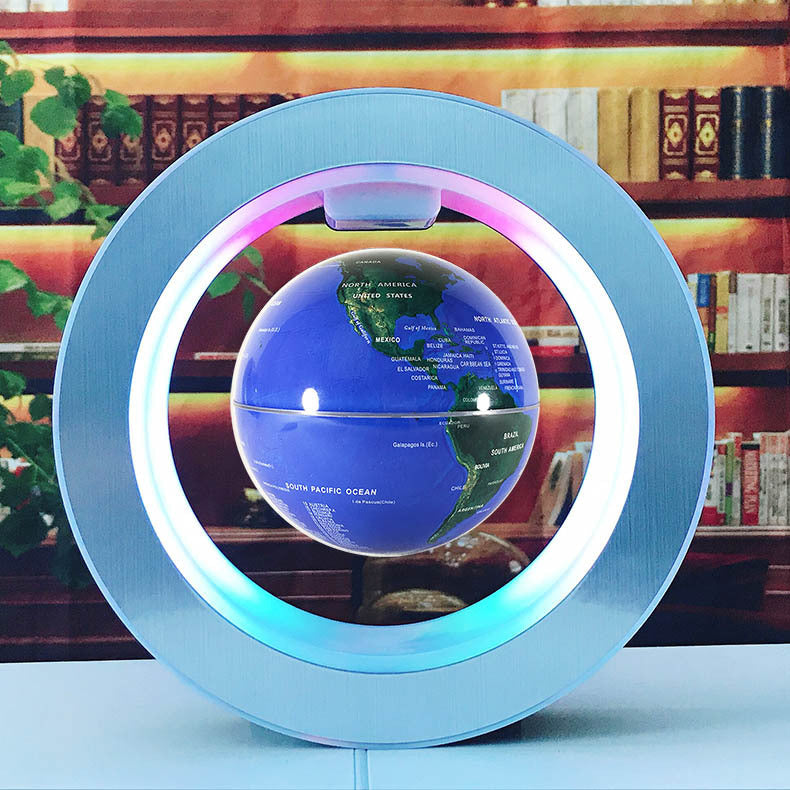 Round LED World Map Globe Magnetic