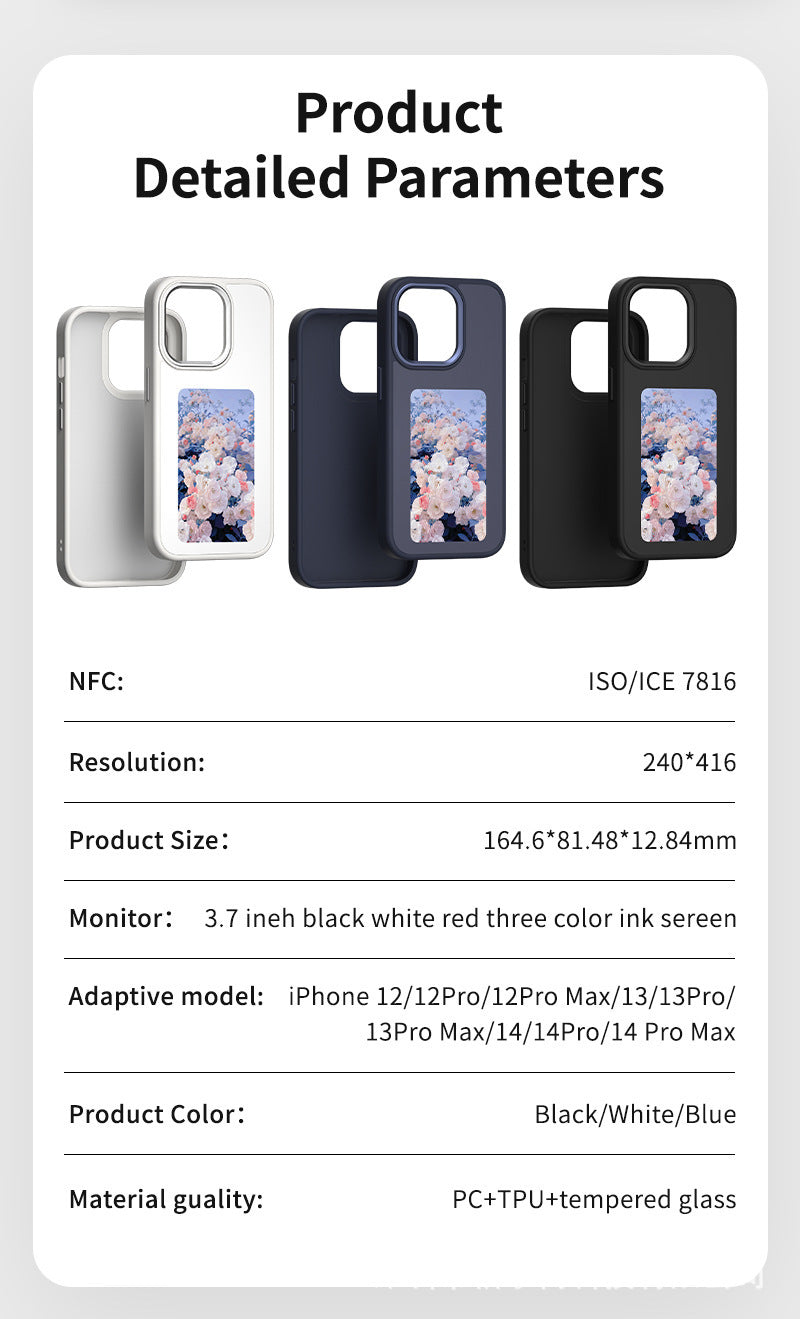 E-ink Screen Smart Phone Case
