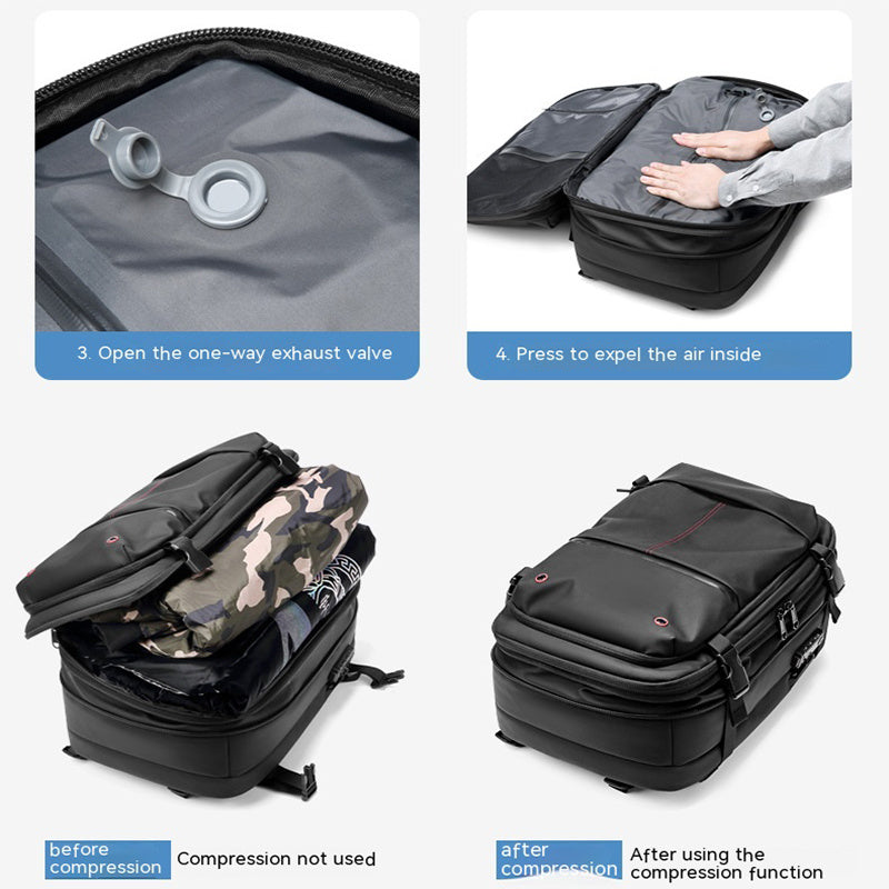 Travel Backpack with Vacuum Compression