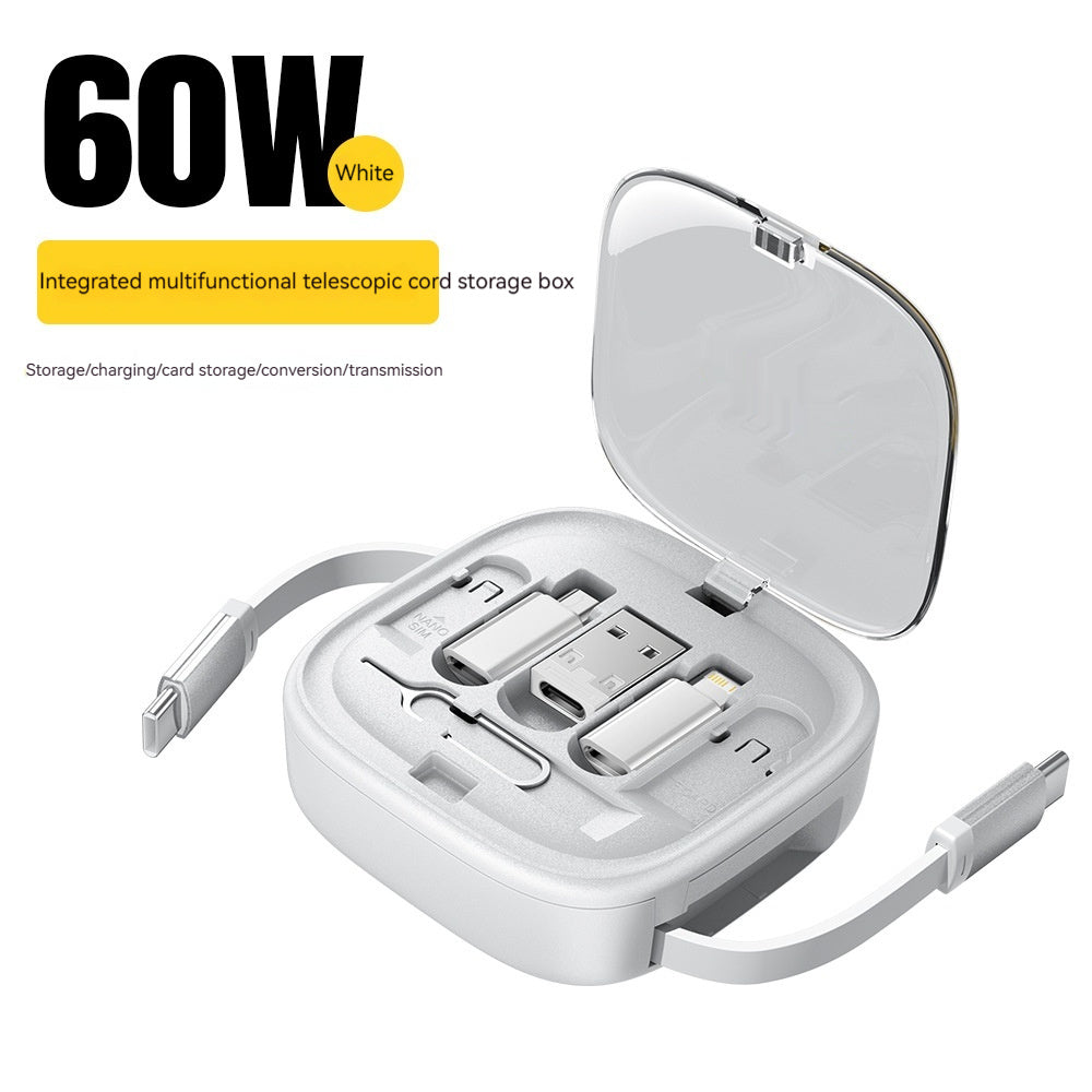 Data Cable Flexible Wire Storage 60W Fast Charging
