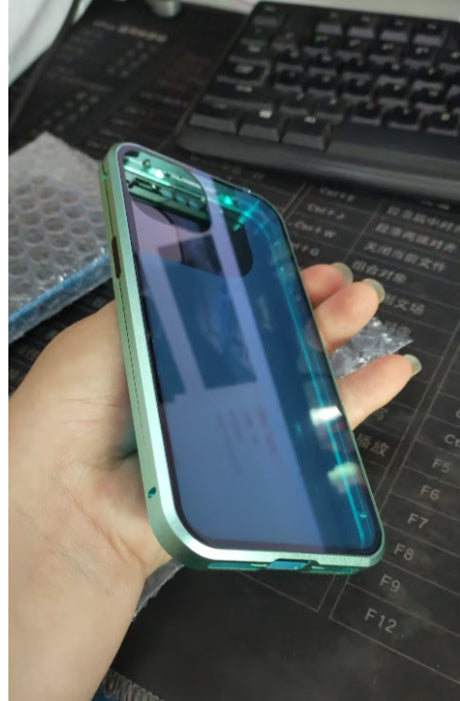 Magnetic Privacy Glass Phone Case