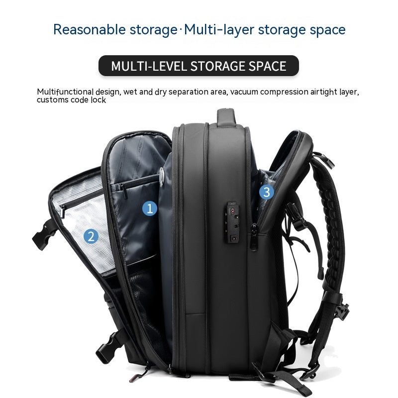 Travel Backpack with Vacuum Compression