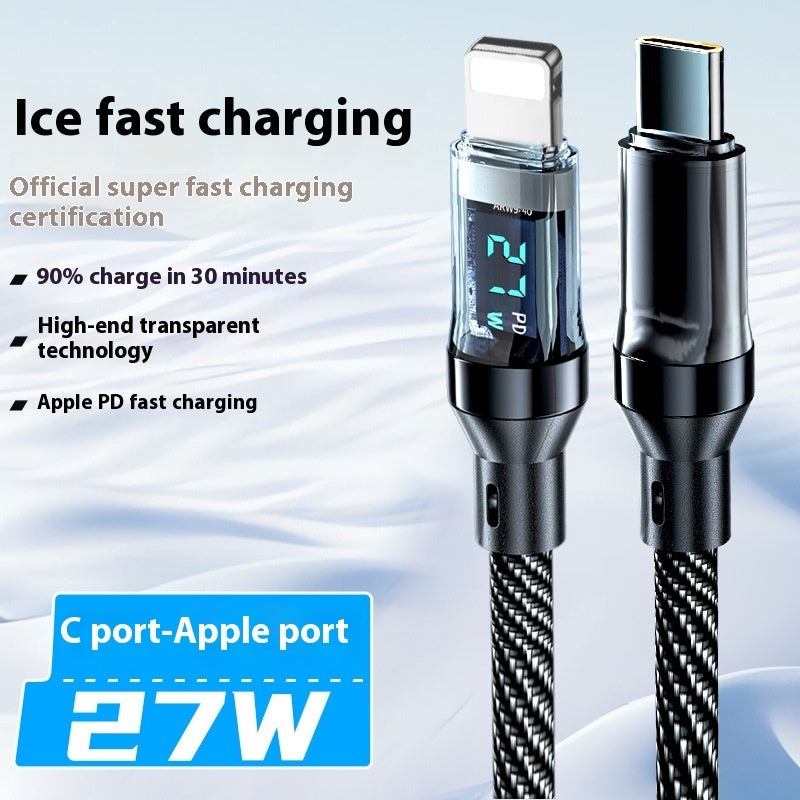 Type c data cable With Digital Display