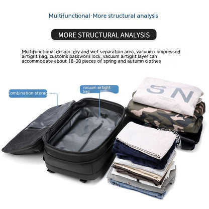 Travel Backpack with Vacuum Compression