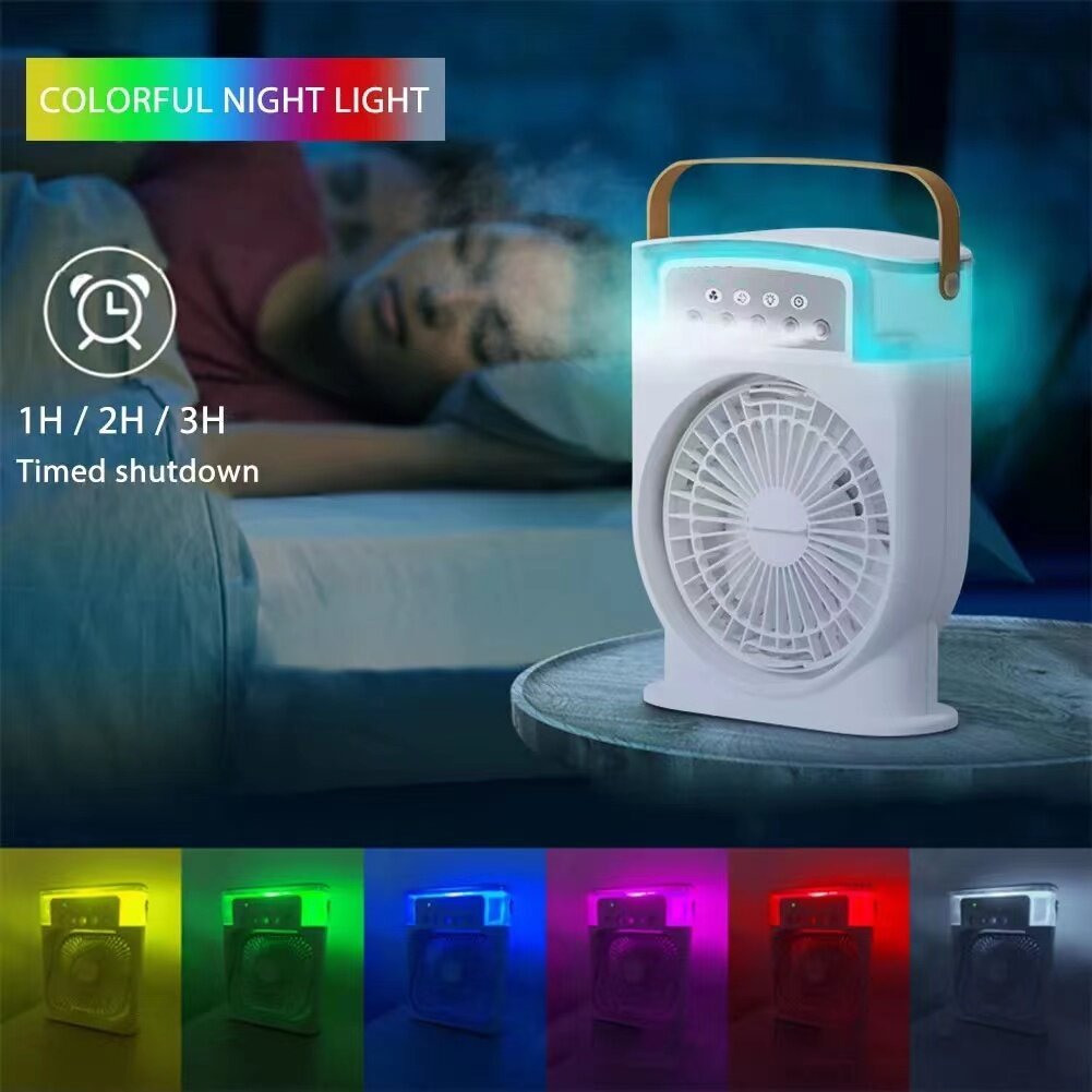 Portable USB Air Cooling Fan Spray Mist Air Cooler and Humidifier
