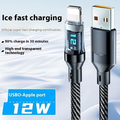 Type c data cable With Digital Display