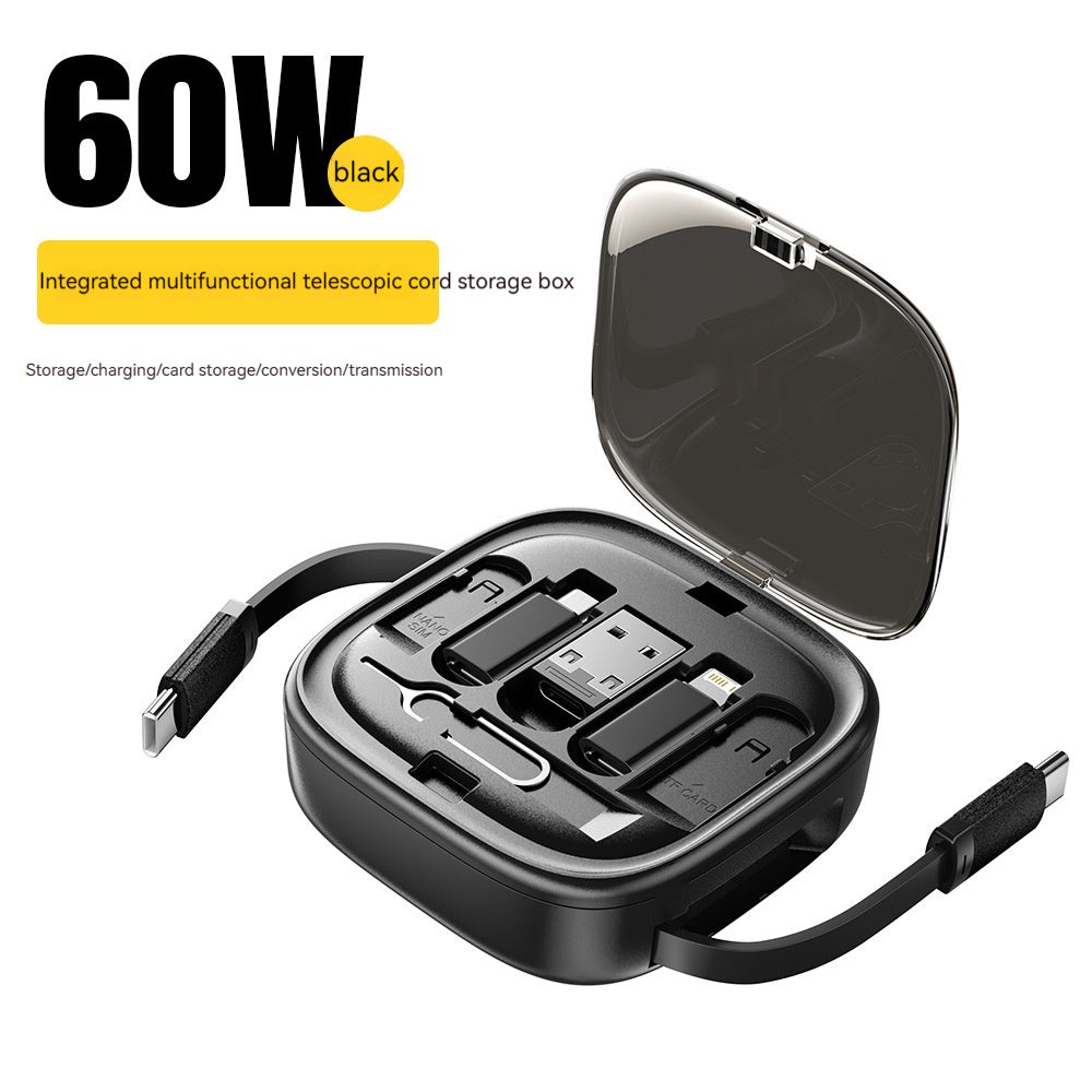 Data Cable Flexible Wire Storage 60W Fast Charging