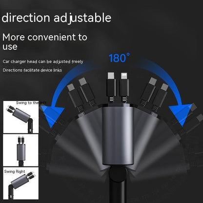 Metal Car Charger 120W Super Fast